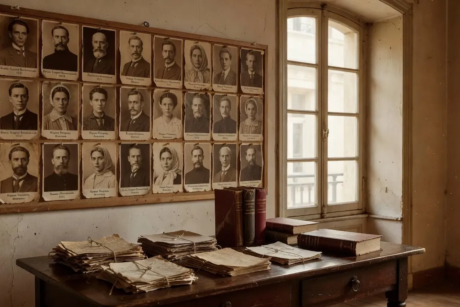 Marina Volkova, historienne, dans son bureau de Lyon