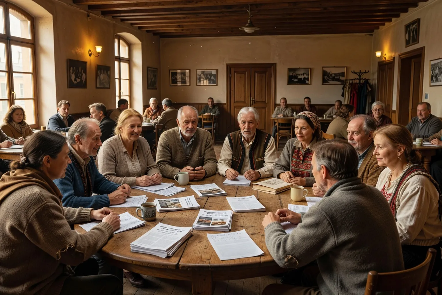 Зал собрания франко-российской ассоциации в Париже