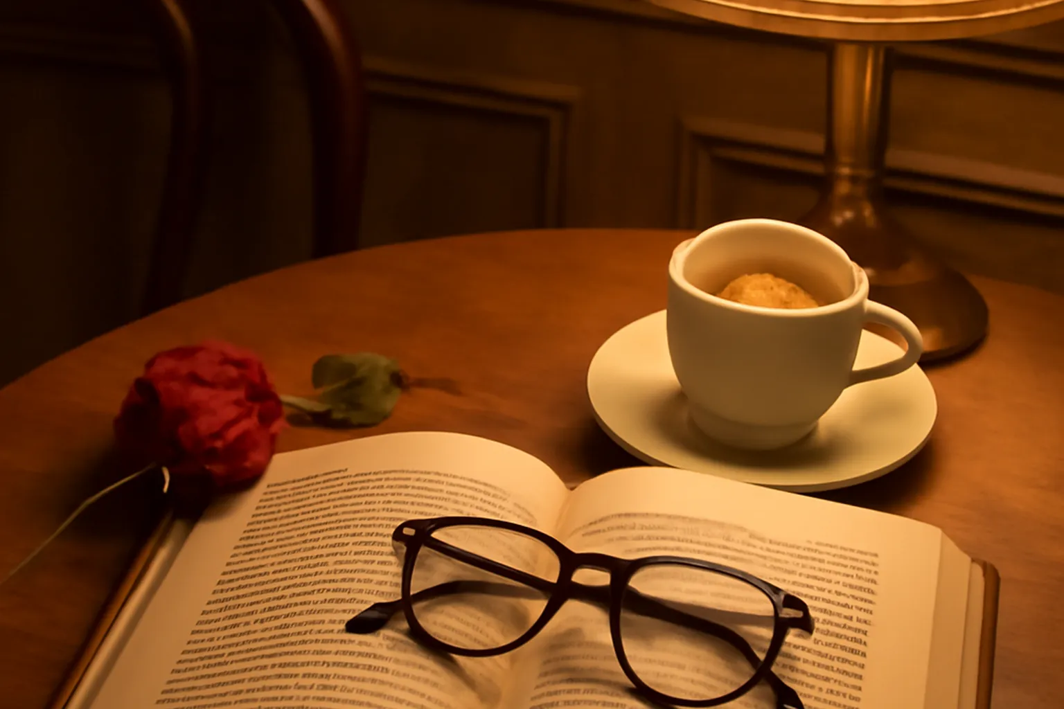 Livre de nouvelles russes posé sur une table de café parisien