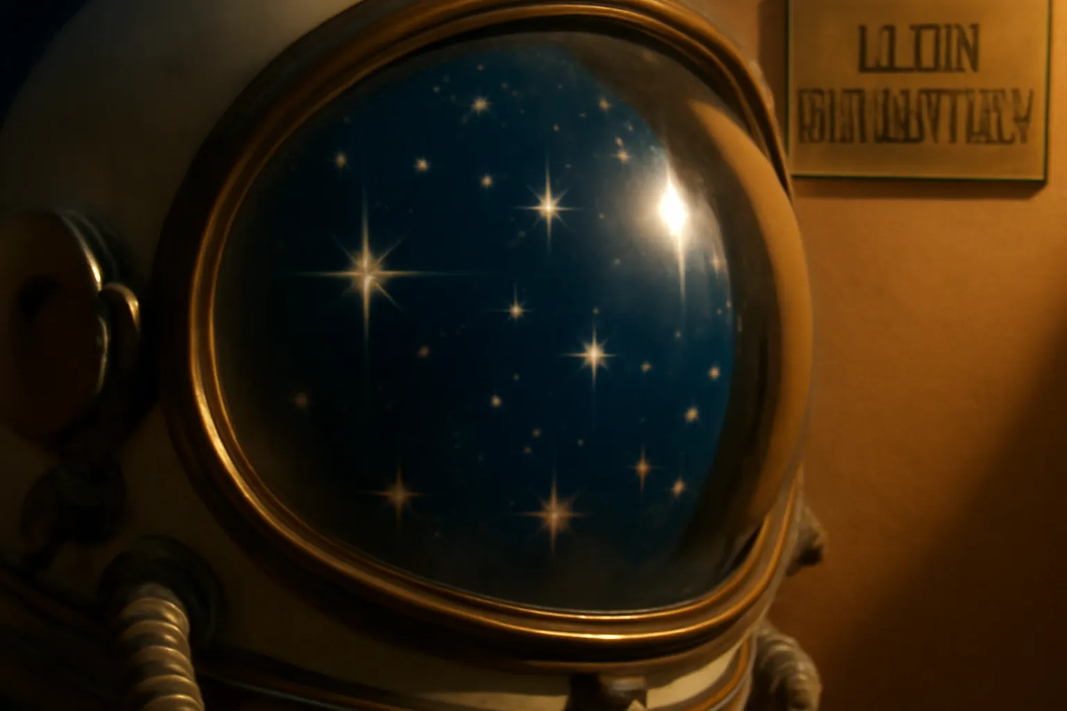 Photographie vintage d'un astronaute soviétique en combinaison