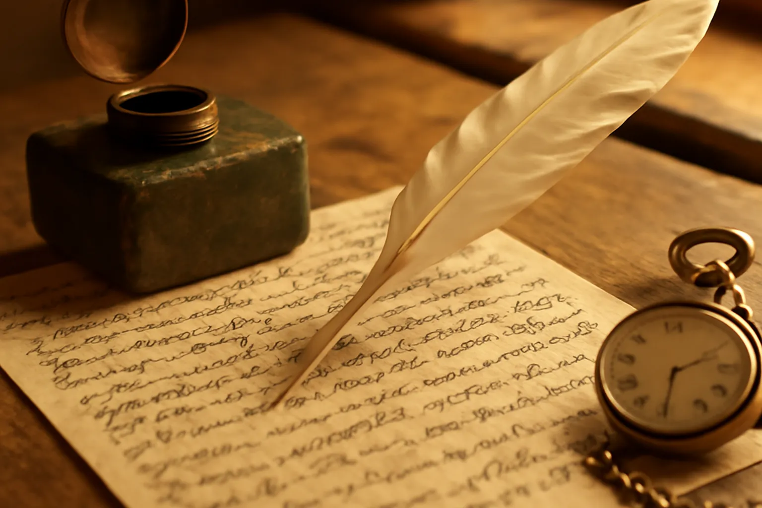 Manuscrit de Tourgueniev dans une vitrine d'exposition