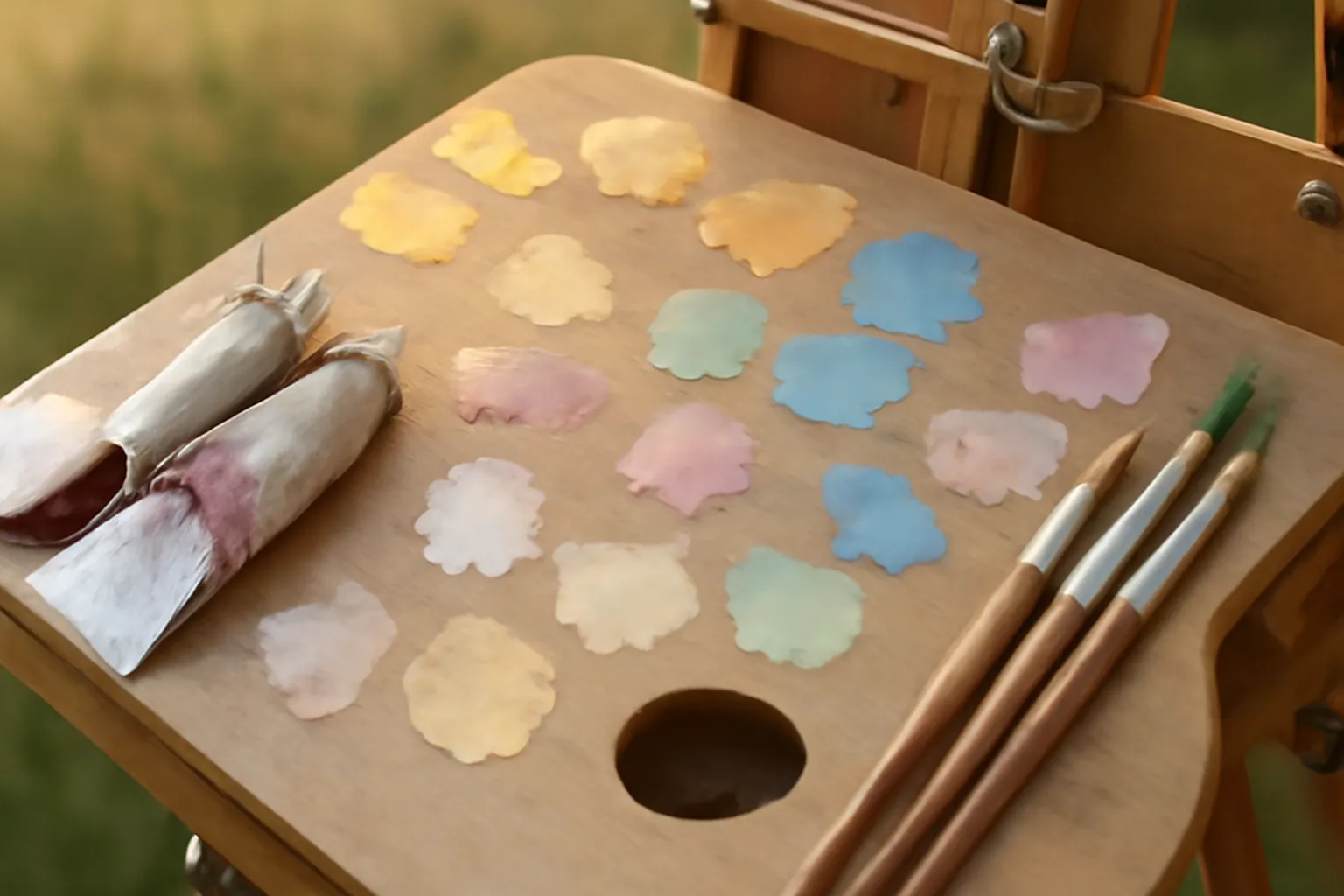 Vue d'une vallée de la Seine en peinture, couleurs impressionnistes