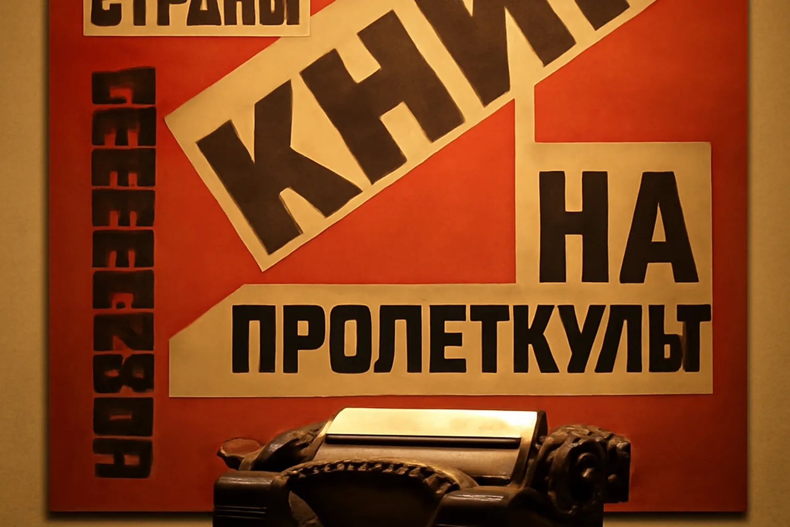 Афиша или обложка книги Маяковского в типографике конструктивизма