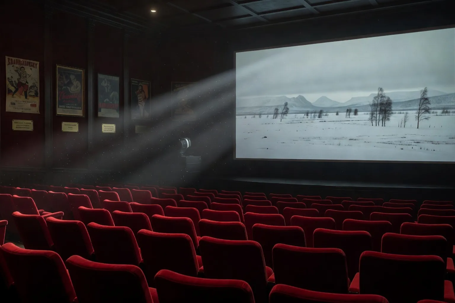 Paysage lacustre de Carélie, brume cinématographique russe