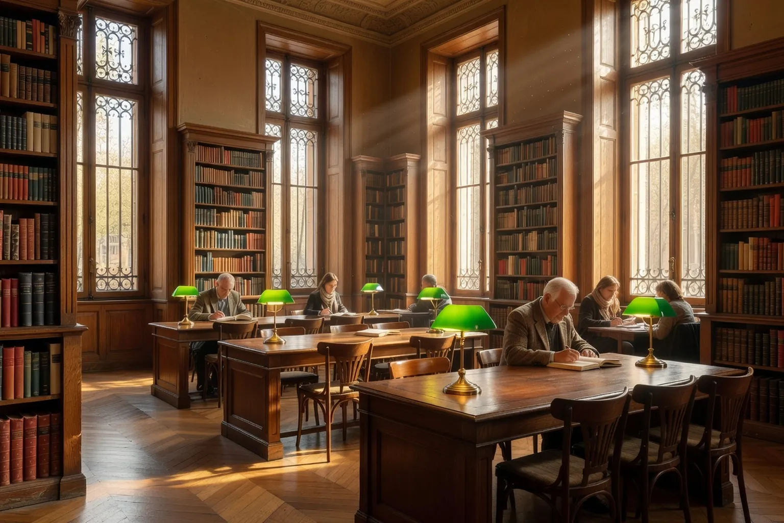 Salle de lecture de la Bibliothèque Tourgueniev à Paris