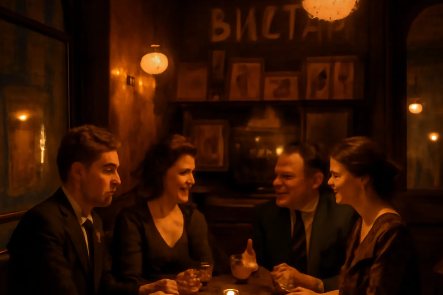 Café parisien rive gauche, ambiance diaspora intellectuelle