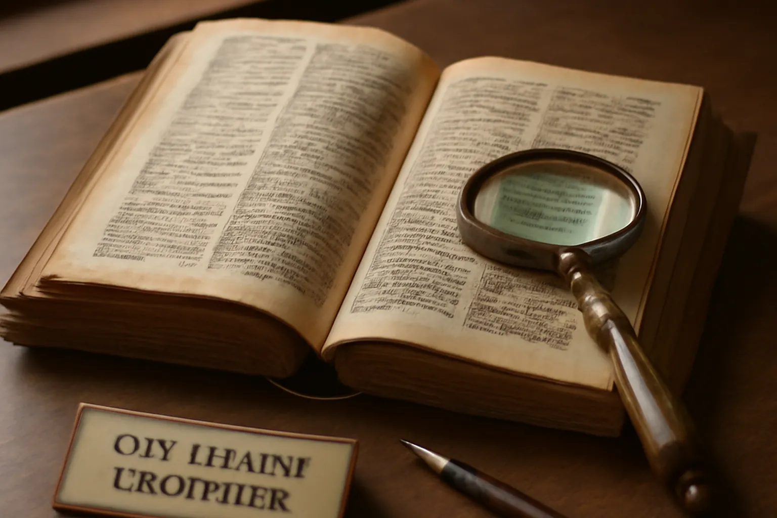 Table d'un glossaire franco-russe sur livre ancien, typographie cyrillique