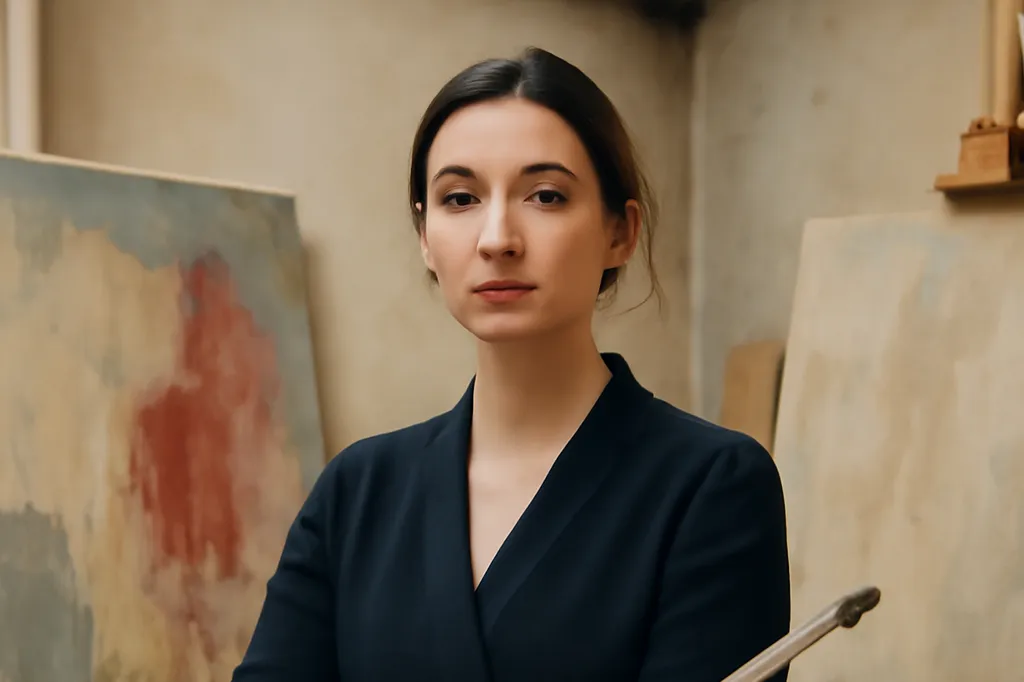 Artistes russes en exil travaillant dans un atelier collectif en France
