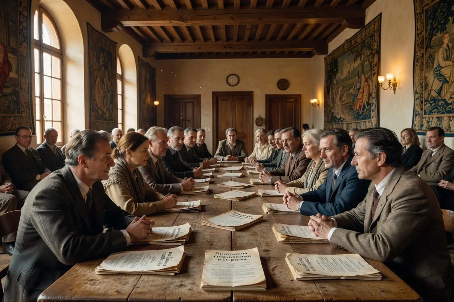 Встреча франко-российской ассоциации в парижском зале